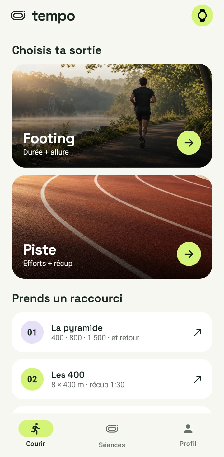 Tempo sur Android
